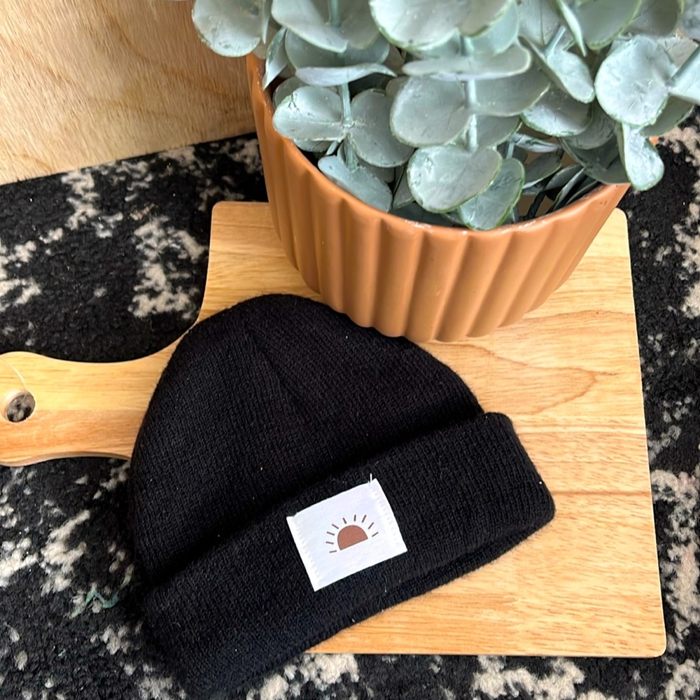 Baby knit beanie hat